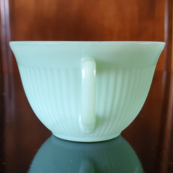 "Jane Ray Jade Ite" 8oz Green Jadeite Fire King Cup Only - Picture 10 of 12